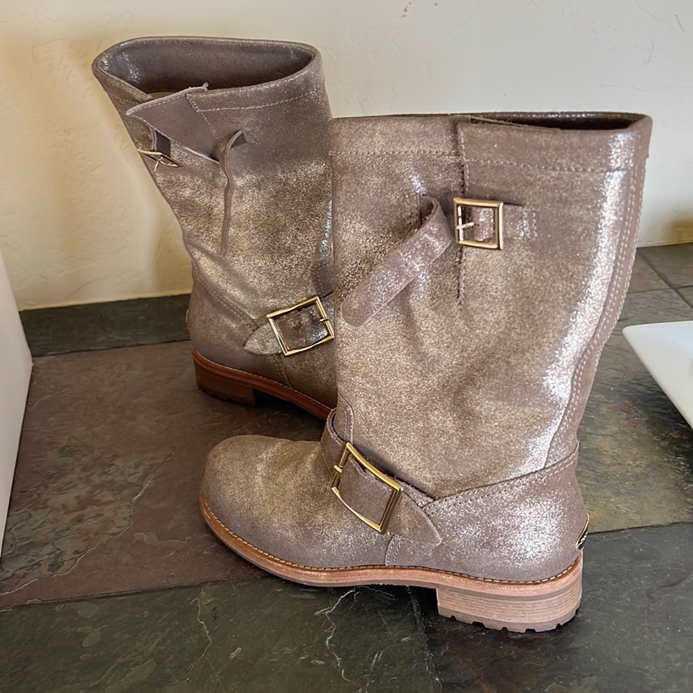 Jimmy Choo Kors, metallic, leather gold size 36 originally $995